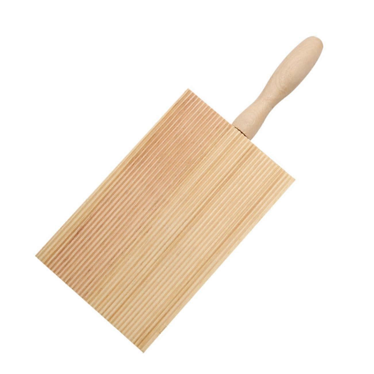 Gnocchi Board Wooden Pasta Making Tool with Ergonomic Handle for LongLasting Durability