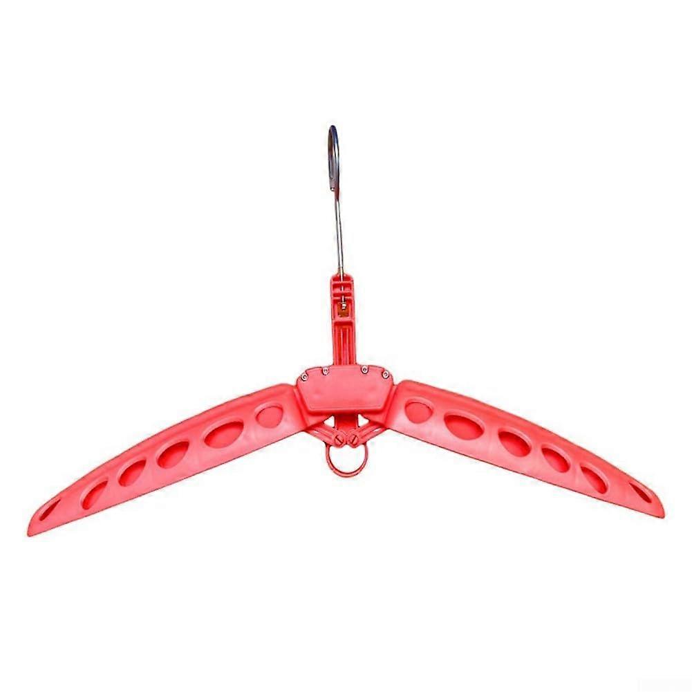 Foldable Lightweight Wetsuit Hanger with Quick Drying Ventilation and Even Weight Distribution (Red)