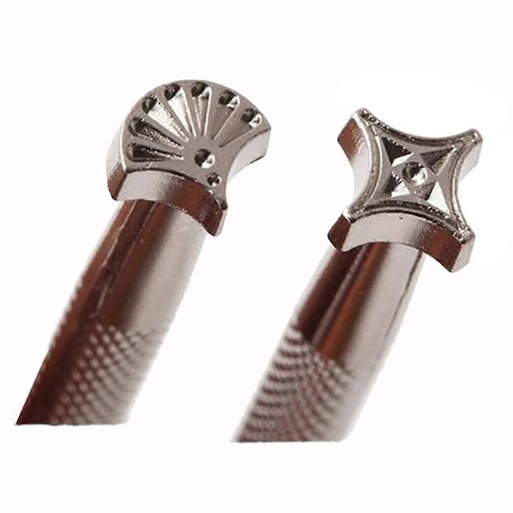 Leather Stamps,2 Pcs Professional Leather Border Stamping Tools for Craft Working