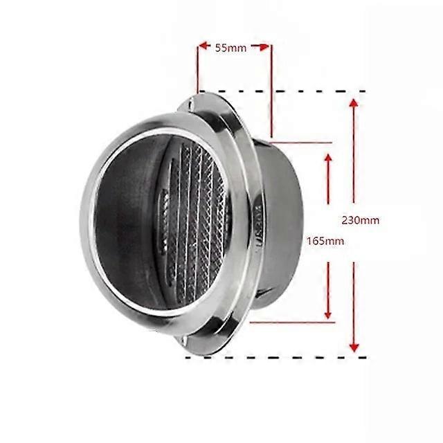 Stainless Steel Wall Ceiling Vent Grille Cover, Exhaust Ducting, Waterproof Cap