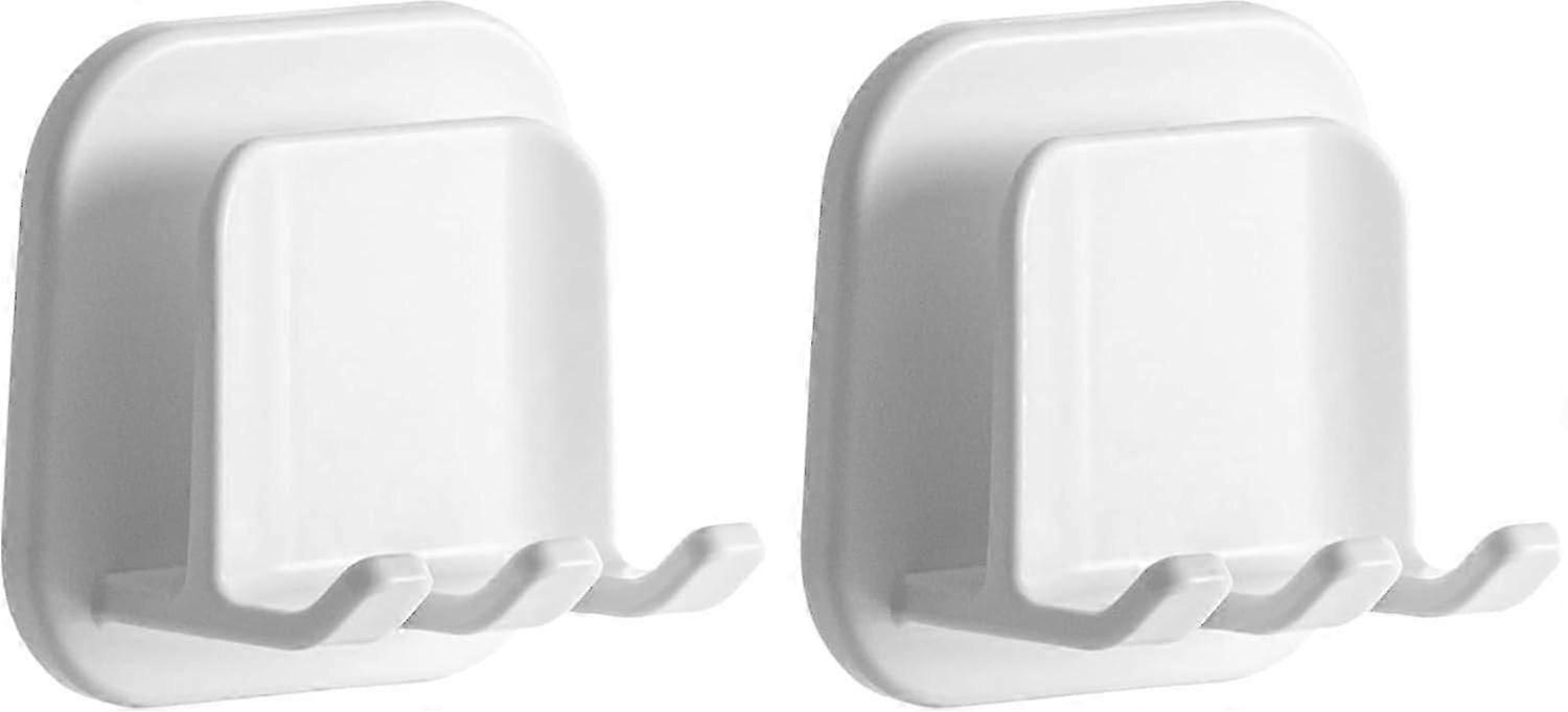 (2 pieces) Self-adhesive wall mounted toothbrush holder