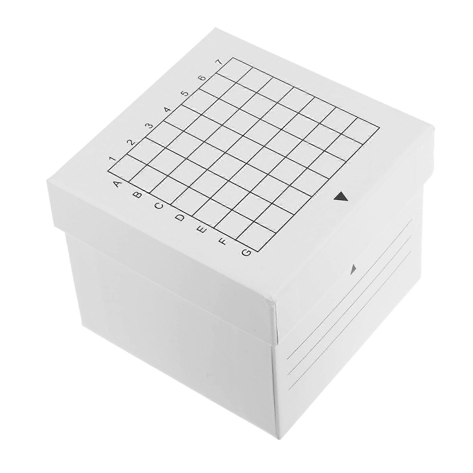 Lab Freezer Storage Box with Secure Lid Leakproof Compartments for Organized Test Tube Storage