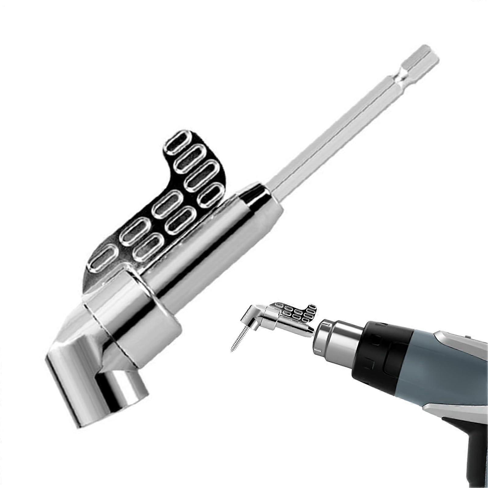 Right Angle Drill Adapter 105 Degree Magnetic Hex Shank Extension for Tight Spaces