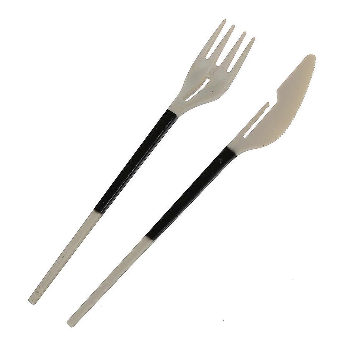 Knife Fork Chopsticks Combination Tableware-Random Color +Free Cable Tie