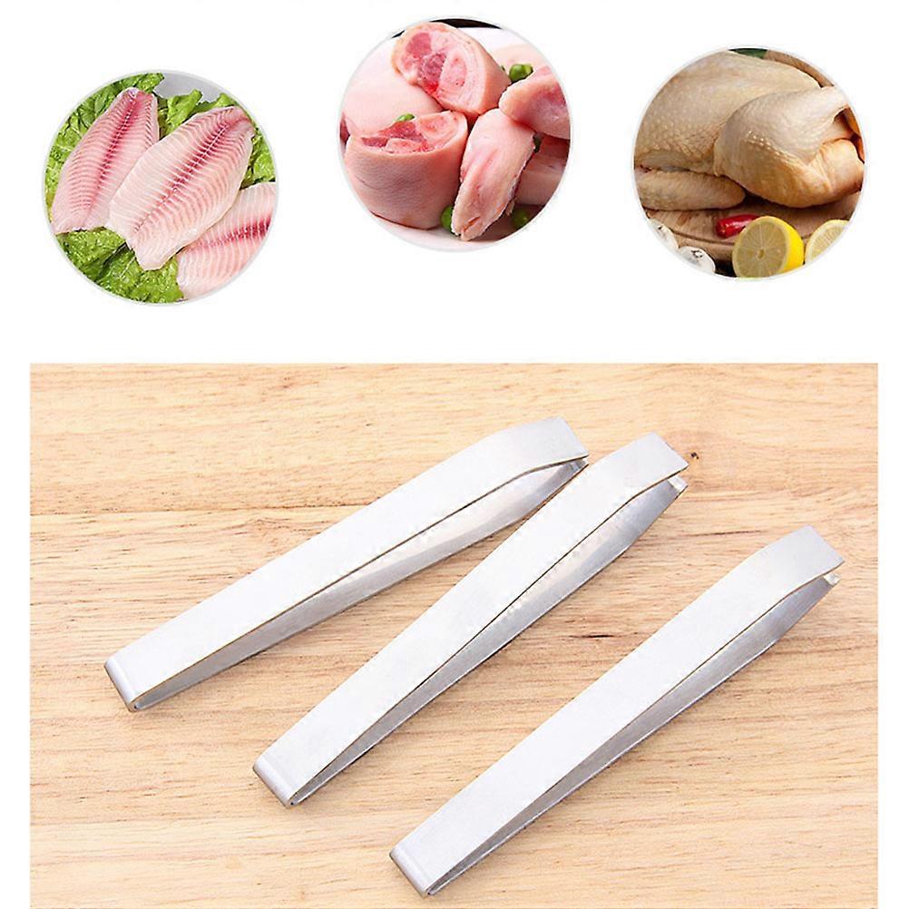 Precision Tweezers Flat Tip Dishwasher Safe Restaurant Use Kitchen Tool 3Pcs