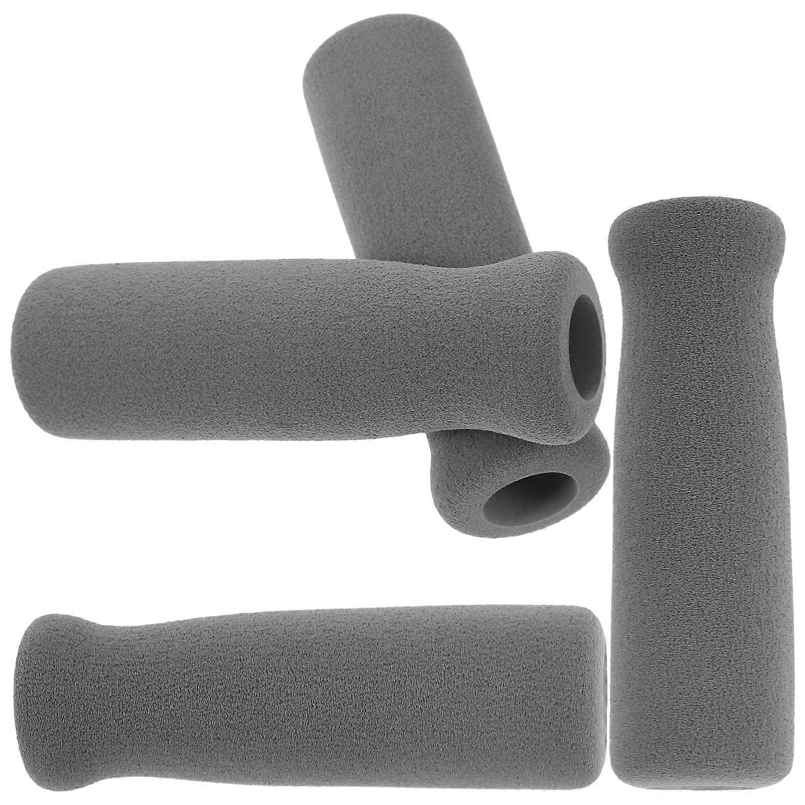 Hand Cane Handle Grip Replacement for Walking Cane Handle Wraps 4Pcs Grey
