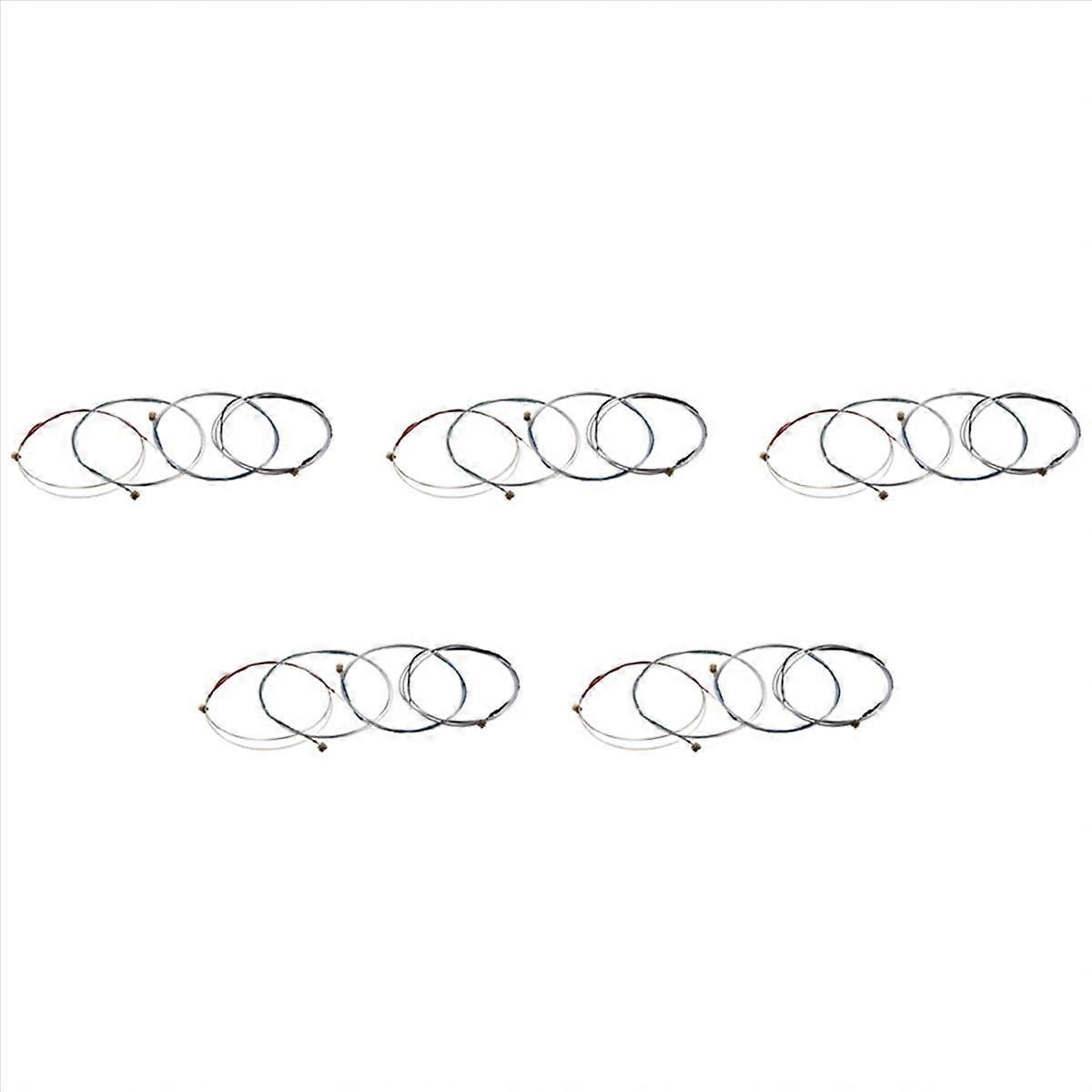 5X Set of 4/4 Violin Bowstring Strings (G-D-A-E)