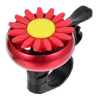 Campanello per bicicletta per bambini a forma di girasole rosso, per manubrio, per biciclette per bambini