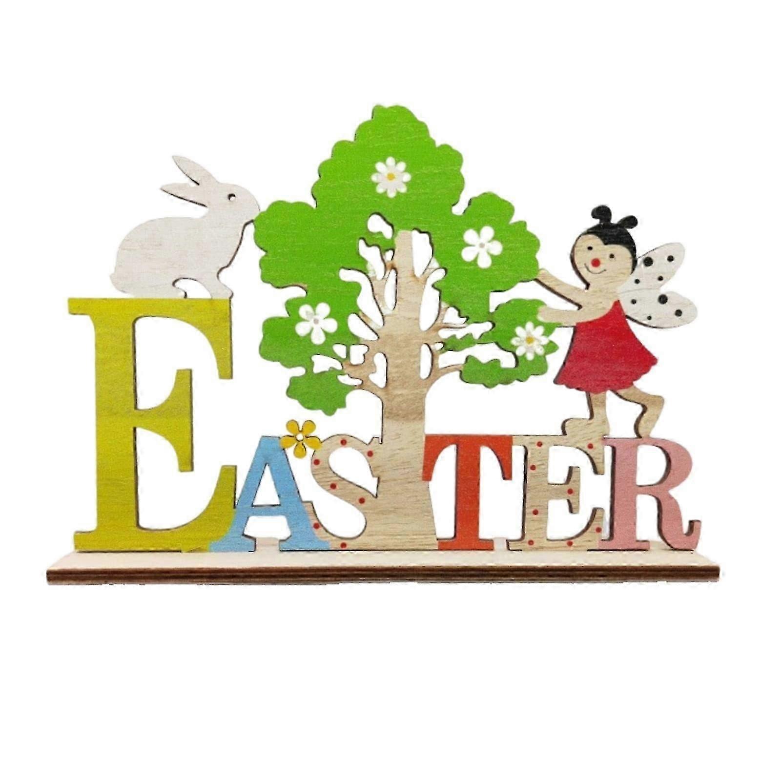 Easter Ornaments Easter Wooden Home Items Including Easter Bunny and