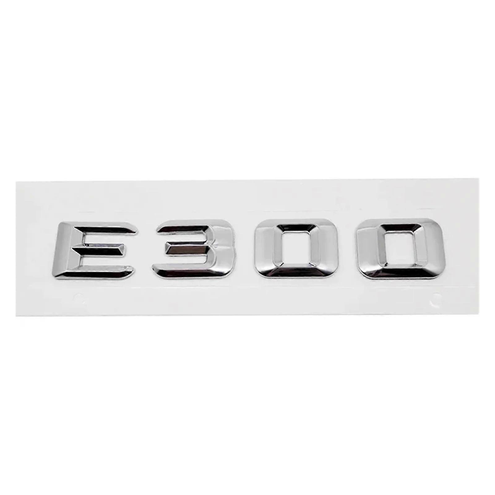 Car Rear Trunk Number Letter Sticker Tail Box Emblem Badge Compatible with E300 E320 E350 E400 E420 E430 E500 E550