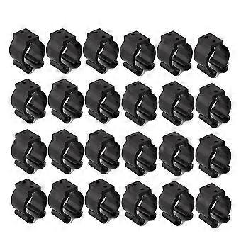 Lot de 24 clips de rangement pour cannes à pêche, organiseurs de queues de billard, supports et étagères de rangement pour cannes à pêche