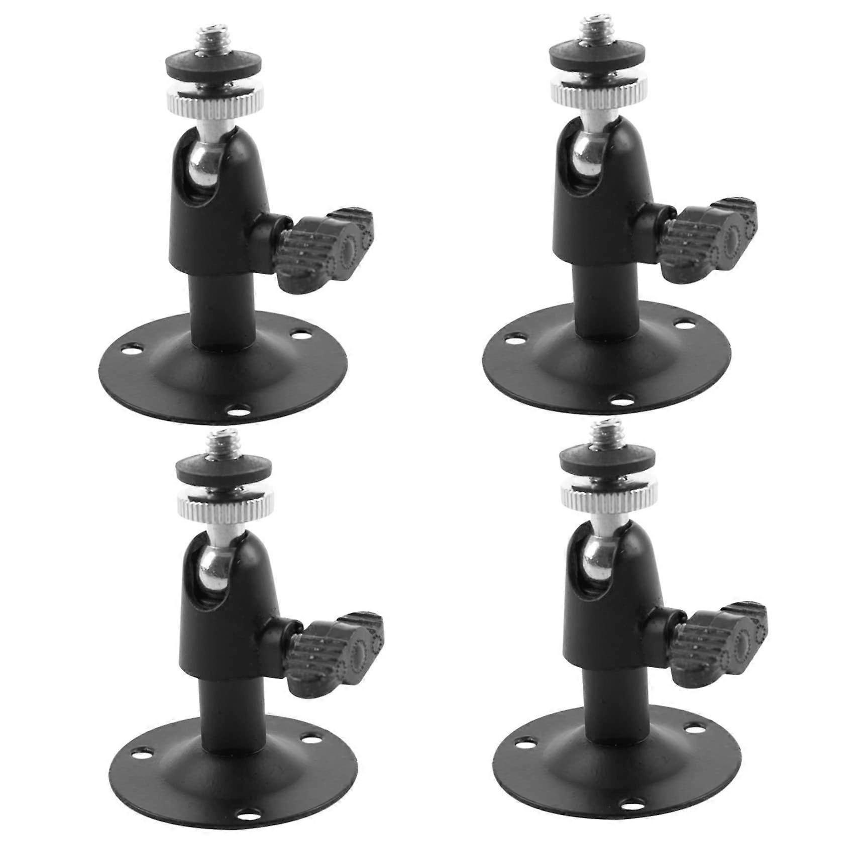 4X 2.6 Inch Adjustable CCTV Camera Mount Bracket Set for Secure Wall and Ceiling Installation