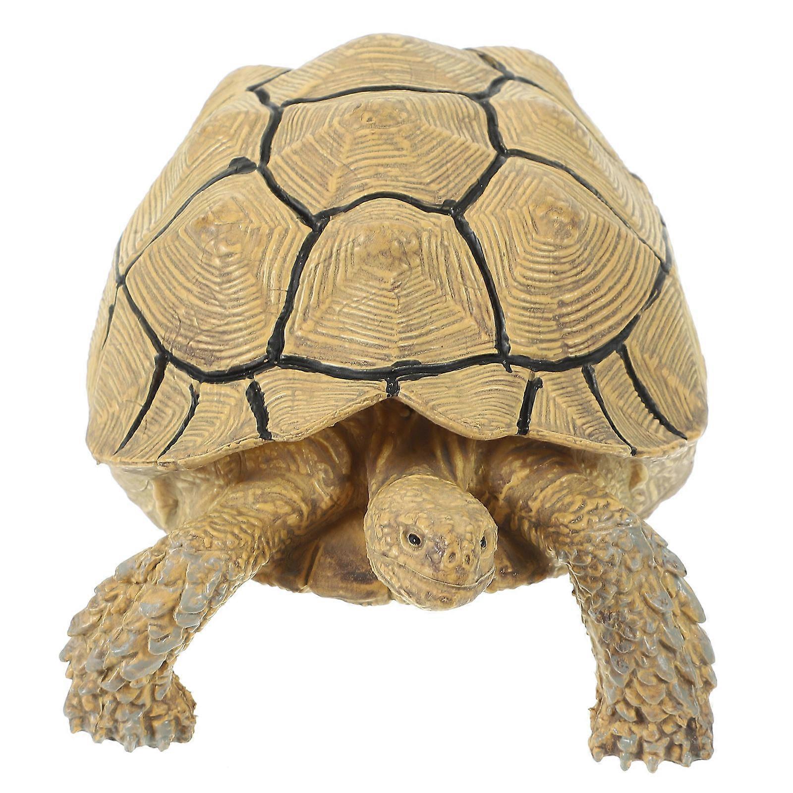 Realistic Simulation Turtle Figurine for Decoration 3Pcs Plastic Turtle Model