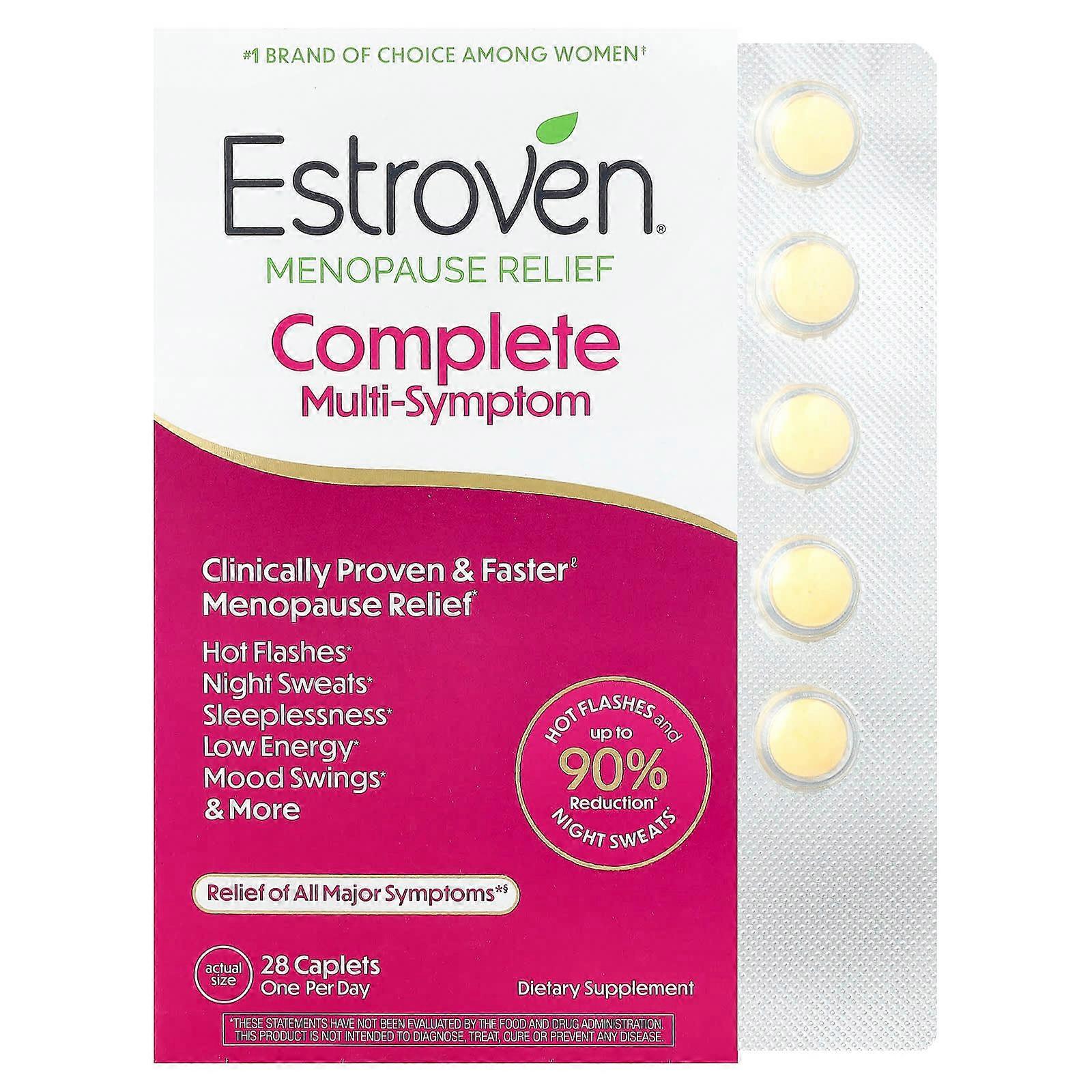 Estroven, Complete Menopause Relief, 28 Vegetarian Caplets