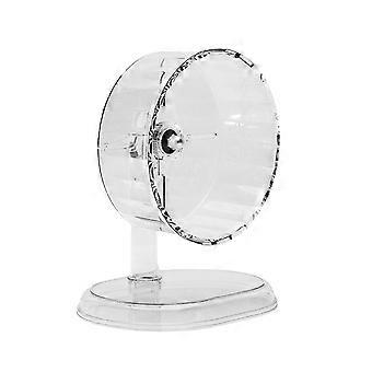 Rueda de ejercicio silenciosa para hámster con soporte ajustable, rueda de correr multicolor para animales pequeños.