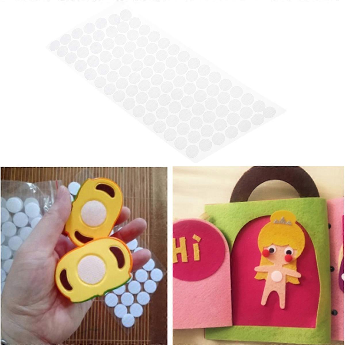 Back Adhesive and Loop Dot Tape for Hook Sticking 200Pcs