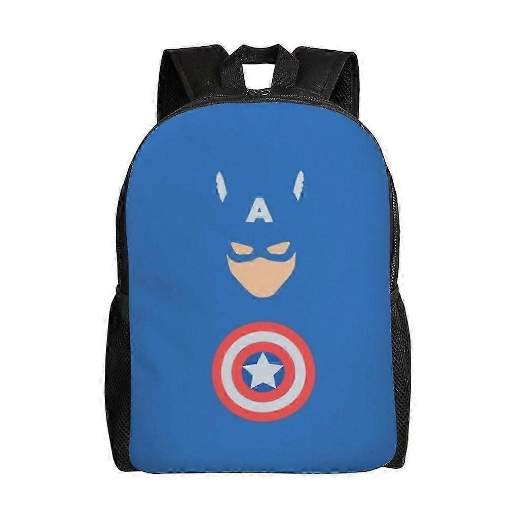 b188 Captain America Versatile Backpack Washable casual style School Student Backpack Trendy Oxford Cloth Computer Bag Unisex uji188