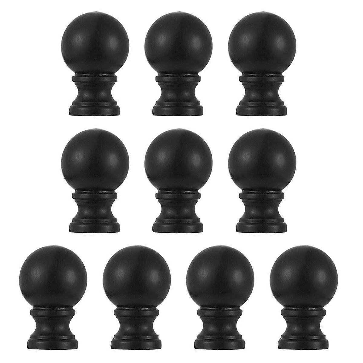 Lamp Accessory Table Lamp Finials for Replacement 10Pcs Black Desktop Knobs
