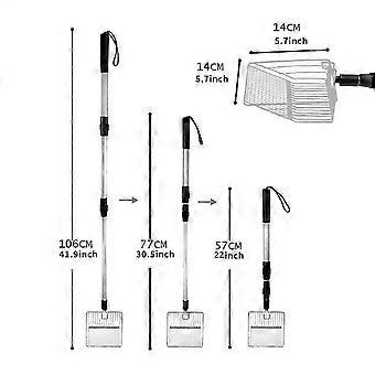 Chicken Coop Rake Retractable Cat Litter Scoop Chicken Coop Cleaning Tools Poop Shovel Garden Separating Poop And Debris Tools