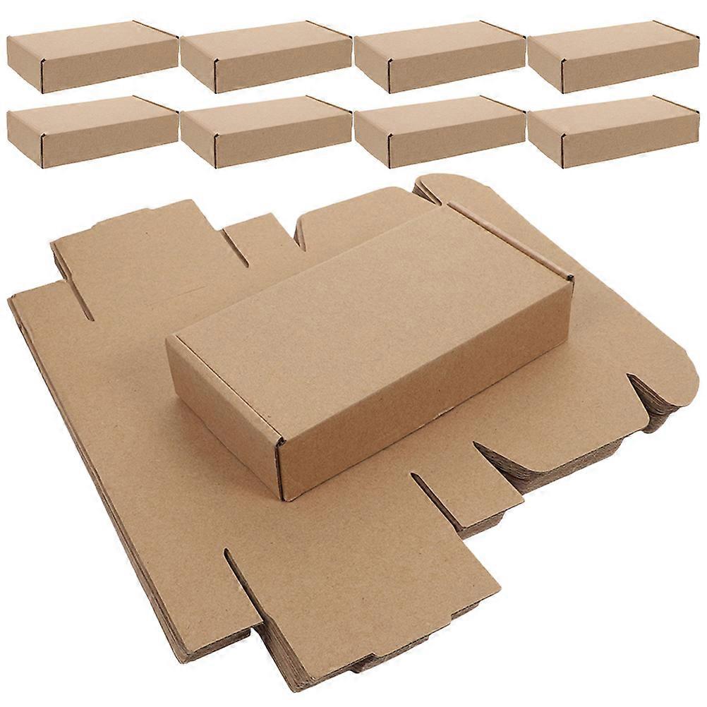 Khaki Corrugated Gift Packaging Boxes for Storage Use 25Pcs Package Box