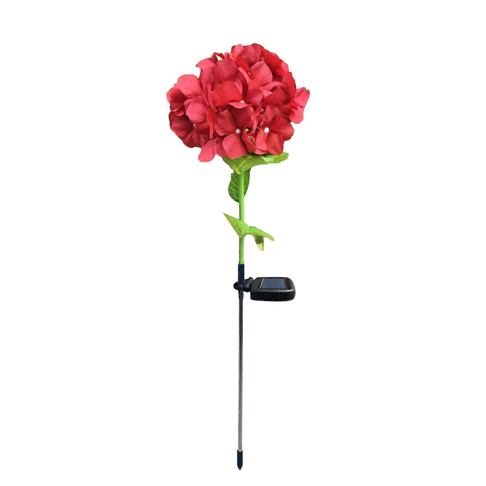 Waterproof Artificial Hydrangea Flower Light for Path Yard Walkway