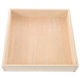Wooden Sand Tray for Storage Kids Sandbox Beige Indoor Sand Box