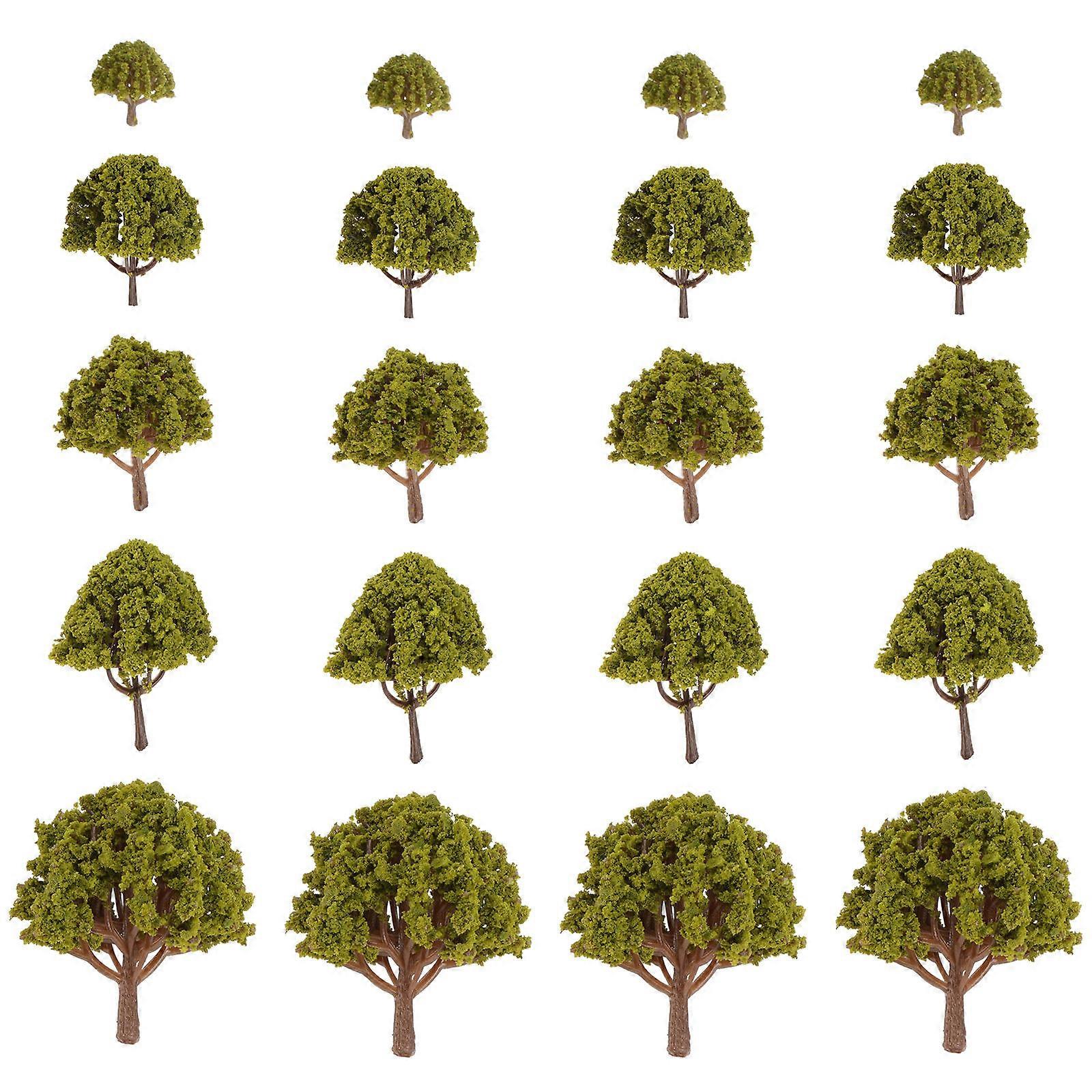 Decorating Sandpan Model Tree Model Scenery Landscape Trees 20Pcs Set