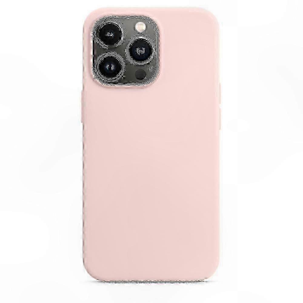 Soft silicone protective case for iPhone 13 Pro, chalk pink