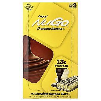 NuGo Nutrition Proteinriegel, Schoko-Banane, 15 Riegel, je 50 g