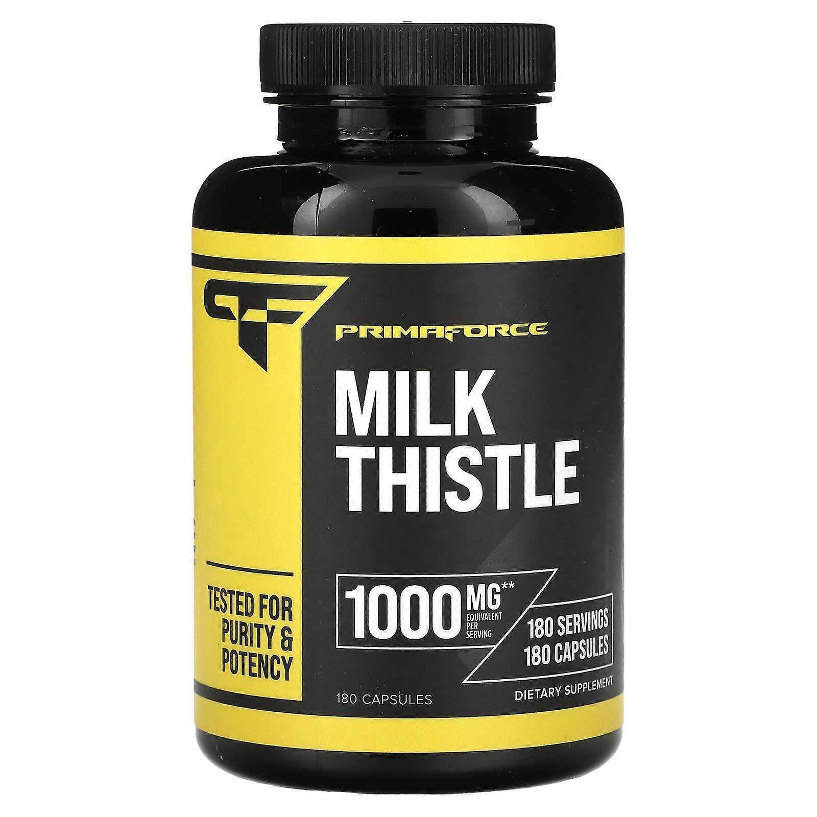Primaforce, Milk Thistle, 1,000 mg, 180 Capsules, 2-Pack