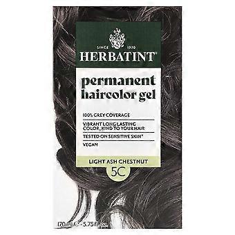 Herbatint, Permanent Haircolor Gel, 5C Light Ash Chestnut, 5.75 fl oz (170 ml)
