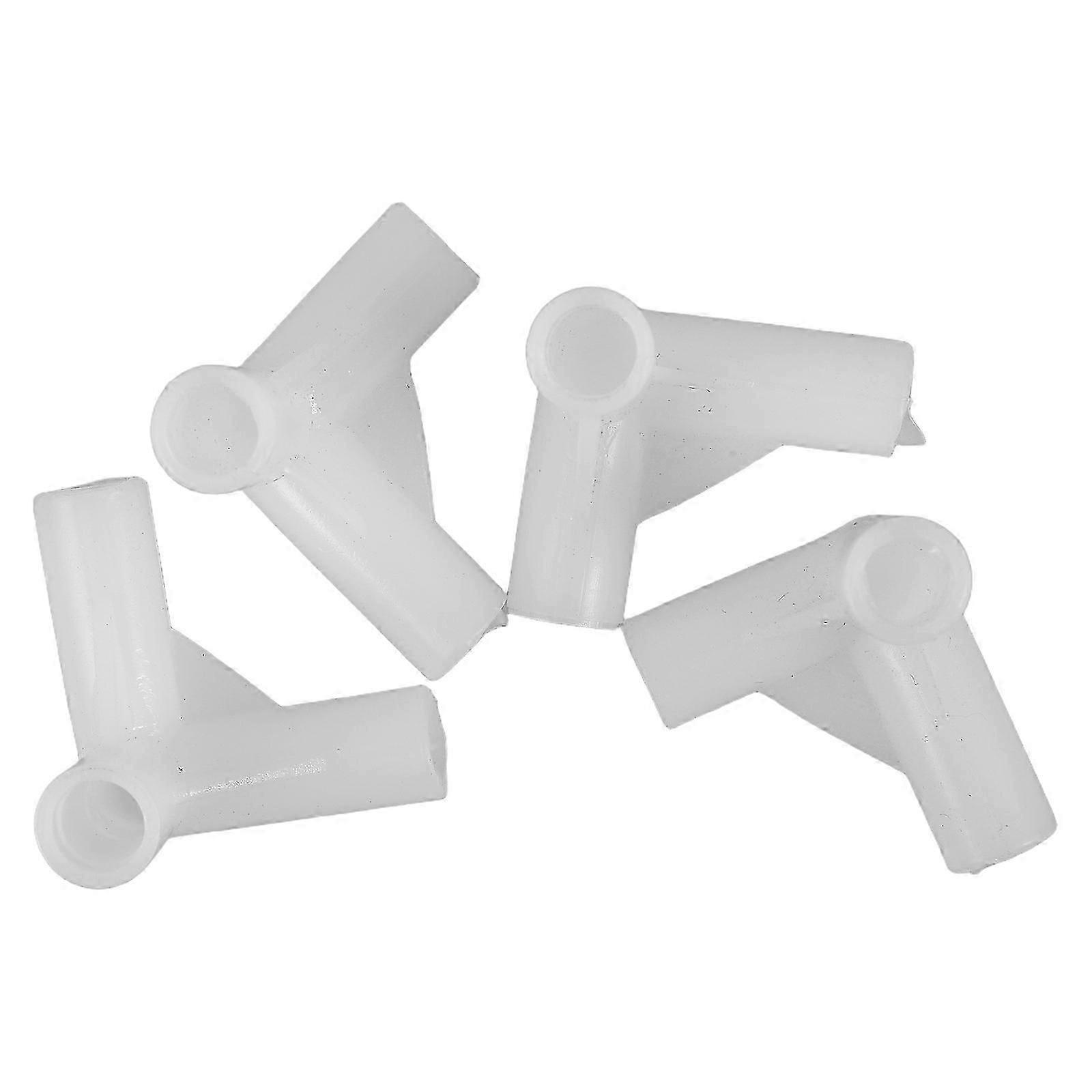 Triangular Connector Yurt Bracket for Connector 4Pcs Durable ABS White Set