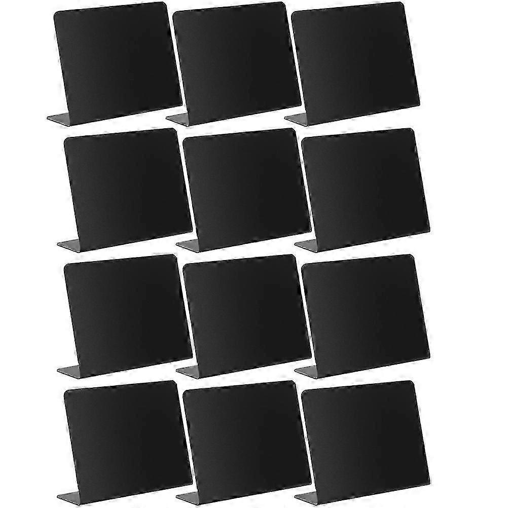 12Pcs Multifunctional Mini Chalkboards for Message Drawing, PVC Small Chalkboards