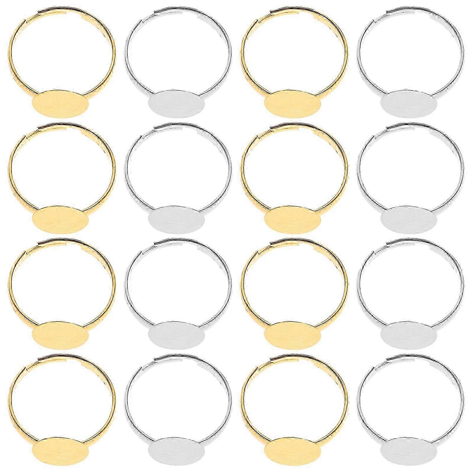 80pcs DIY Ring Bases Creative Finger Ring Base Ring Finding DIY Accessories