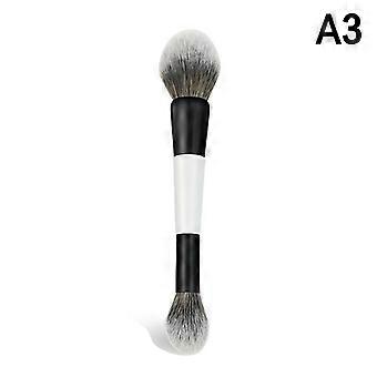 Doppelseitiger Foundation-Pinsel, doppelseitiger Puderpinsel für Rouge, Kontur und Lidschatten, Concealer-Pinsel