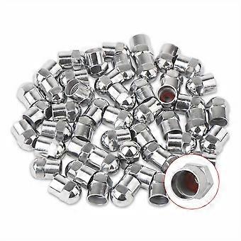 50/100 stuks ventieldoppen van de bandsteel met O rubberen ring, universele stuurpenhoezen voor auto's, SUV's, fiets en fiets, vrachtwagens, motorfietsen