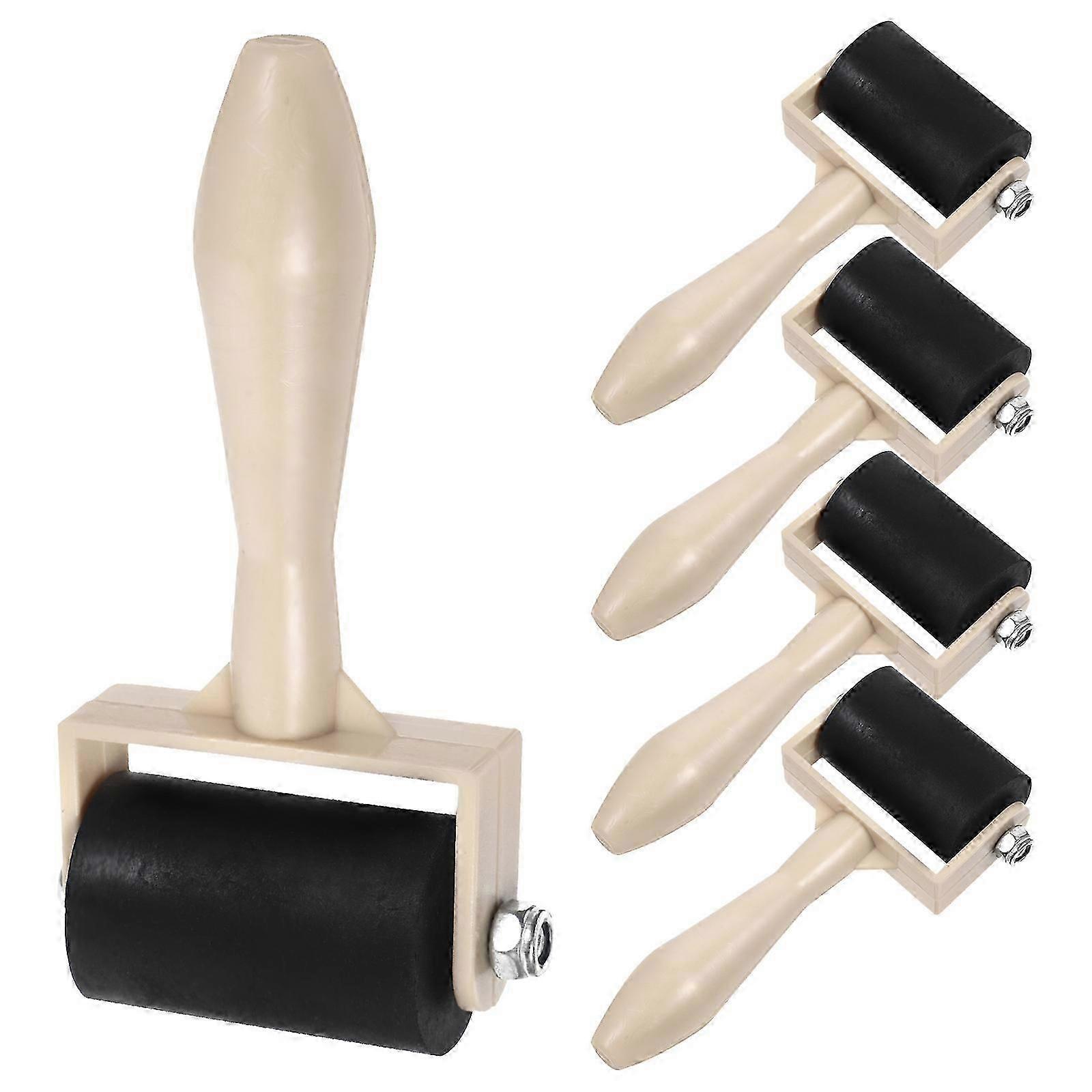 Plastic Printmaking Roller for Printmaking Use Art Tool 5Pcs