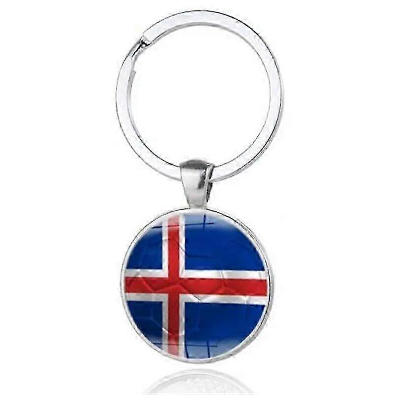 Art Attack Icelandic Flag Soccer Keychain