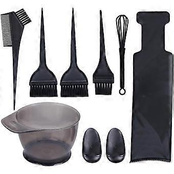 Kit de coloração capilar com 8 peças, placa de plástico para tingir o cabelo, prática e fácil de usar, ideal para salões profissionais.