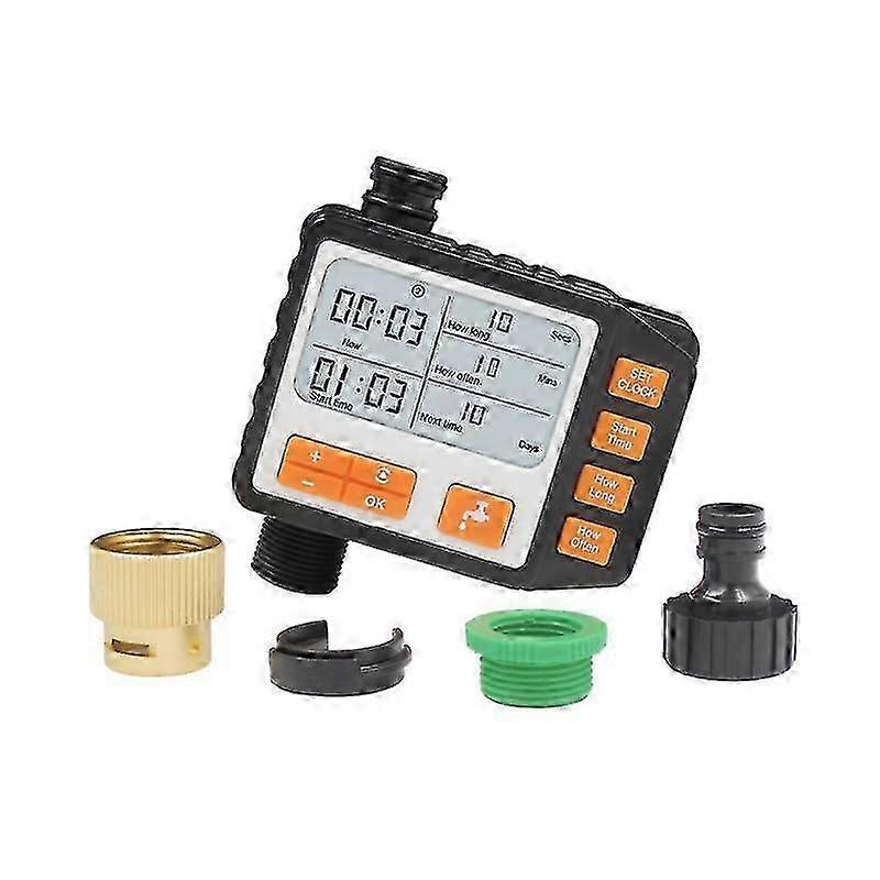 Large Screen Timing Controller Garden Household Metal Head Automatic Watering Timer Garden Watering Controller