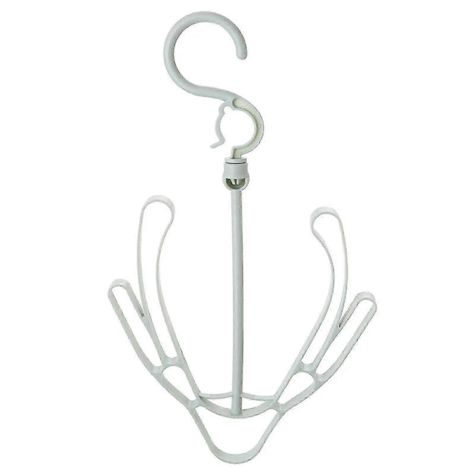 5Pc Balcony Hanging Hooks Windproof Double Hook Shoe Rack Organizer Green SpaceSaving