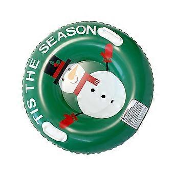 Oversized 32Inch Inflatable Snow Tube with Reinforced Handles for Winter Outdoor Sledding