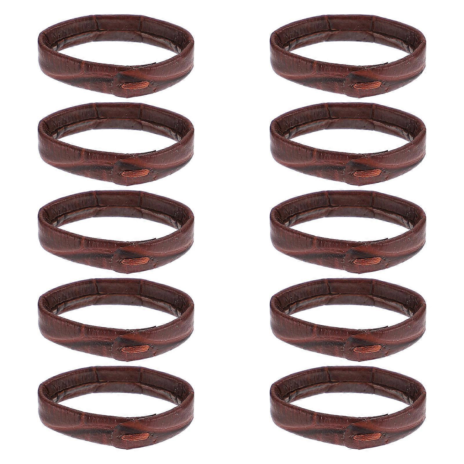 10Pcs Leather Watch Strap Loop Replacement Watchband Loop Watch Band Supple Loop
