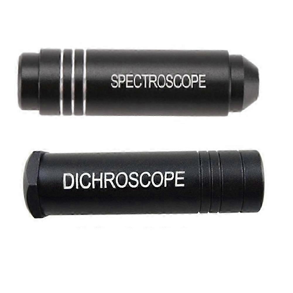 Gemstone Identification with the Handheld Diffraction Spectroscope and Heavy Duty Calcite Dichroscope