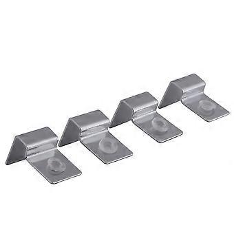 Lot de 4 supports de couvercle en verre pour aquarium en acier inoxydable (8 mm)