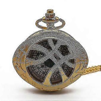 New Classic Eye Shape Hunter Quartz Pocket Watch