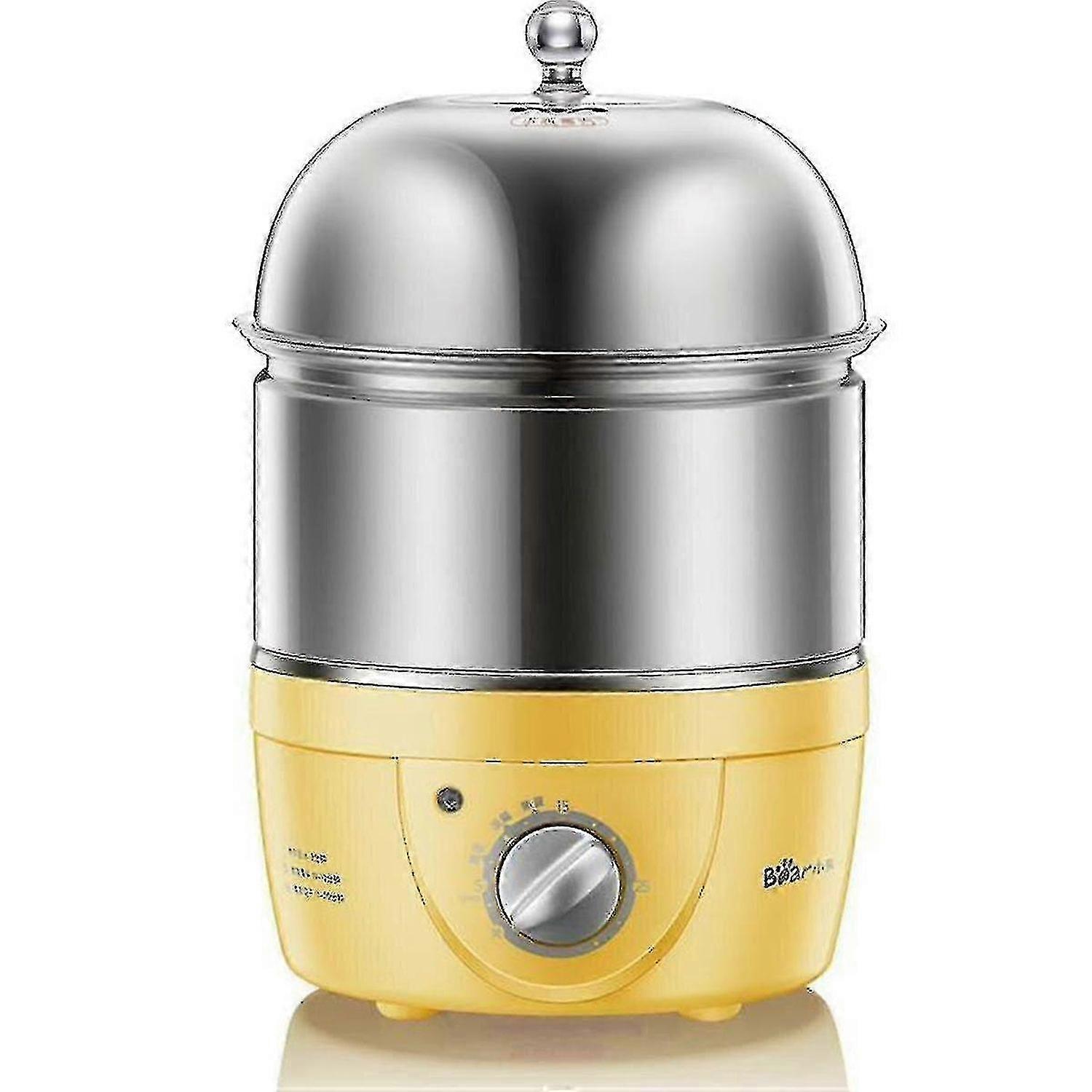 220v 360w Yellow Stainless Steel Egg Boiler Machine Multi-function With Automatic Power Off For