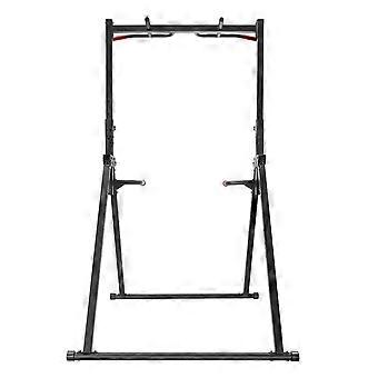 Freistehende Klimmzug- und Dip-Station, höhenverstellbar, 200 kg, zusammenklappbar, multifunktionale Trainingsstation für Heim-Fitnessstudios, Schulen und Sportzentren