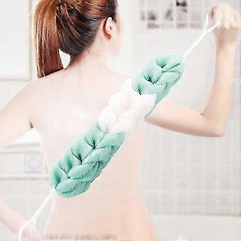 4 Packs Long Loofah Back Scrubber compatible with Shower,Body Bath Sponge Ball with Rope Random color delivery
