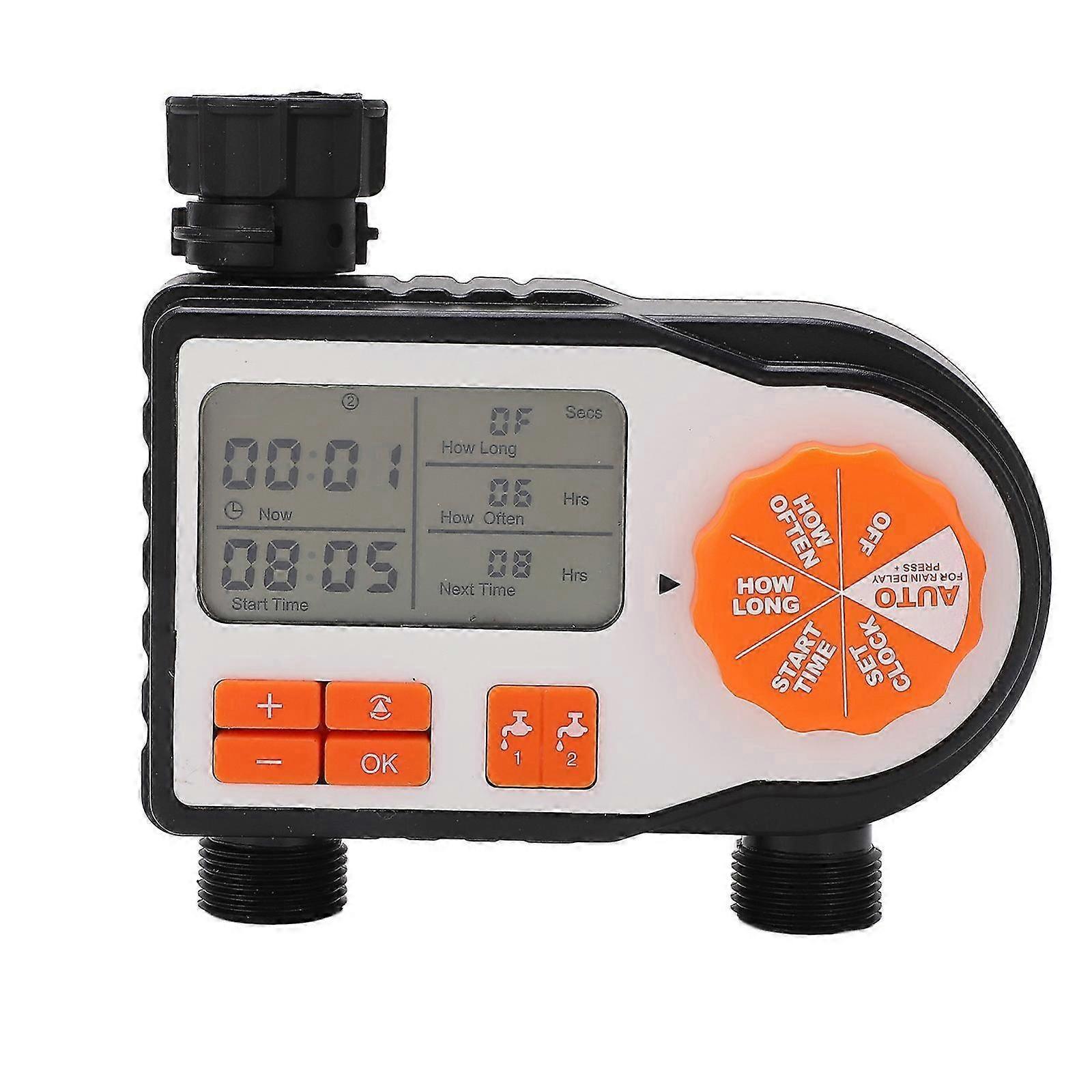LCD Display Electronic Garden Watering Timer Automatic Watering Irrigation Controller 26-27
